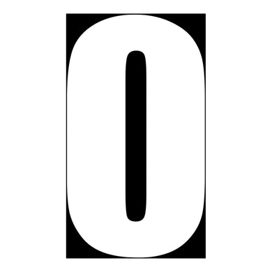 Whites Race Number - White 