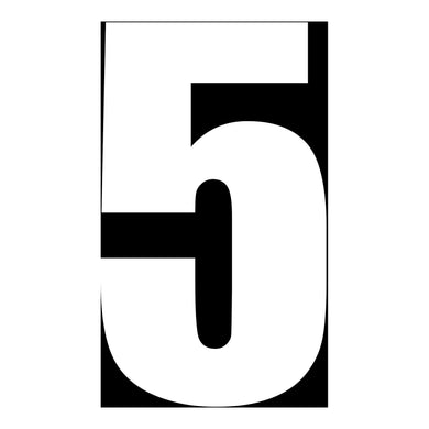 Whites Race Number - White 