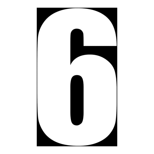 Whites Race Number - White 