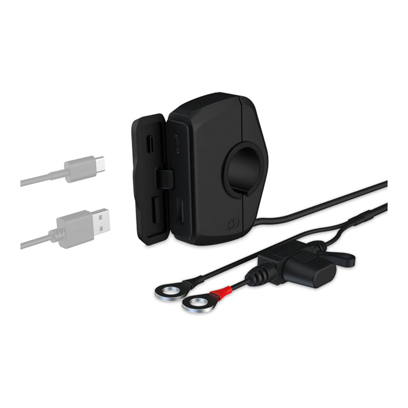 Load image into Gallery viewer, Oxford Slimline USB Type-A and Type-C 3.0 Amp Charging Kit
