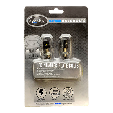 Oxford Halo Bolts LED Number Plate Light (Pair)