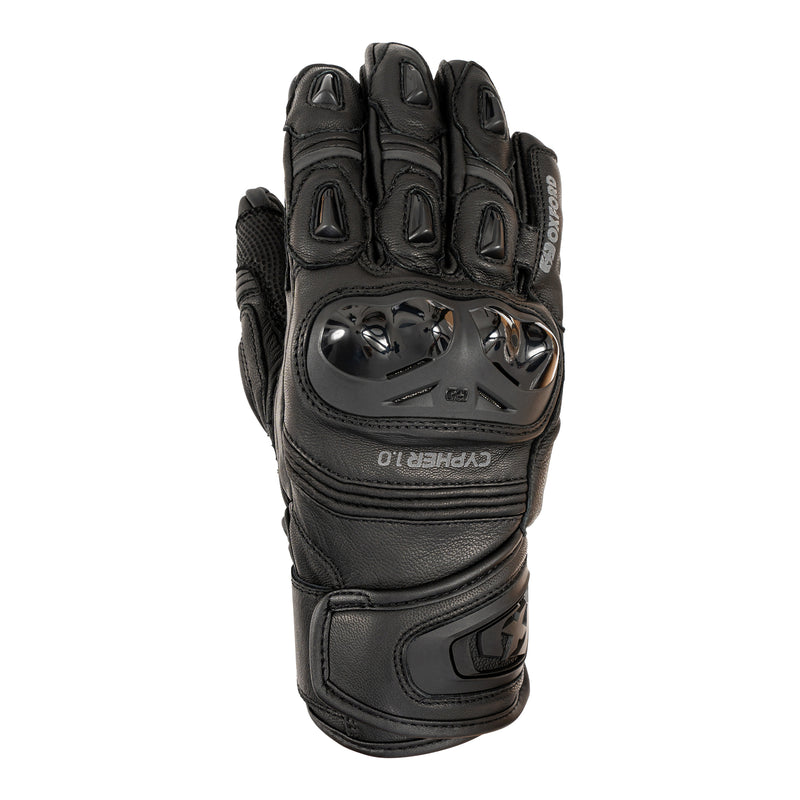Load image into Gallery viewer, Oxford Cypher 1.0 Short Leather Men&#39;s Glove - Stealth Black
