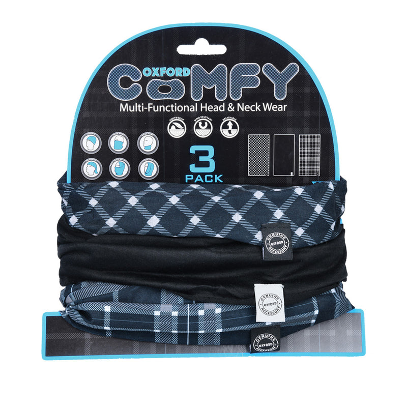 Load image into Gallery viewer, Oxford Comfy - Black &amp; White Tartan (3 Pack)
