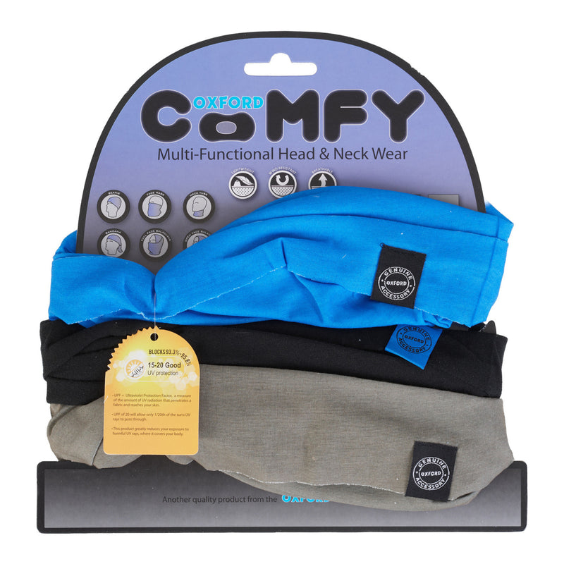 Load image into Gallery viewer, Oxford Comfy - Blue, Black &amp; Grey (3 Pack)

