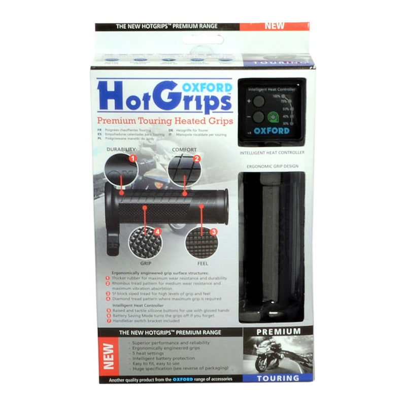 Load image into Gallery viewer, Oxford Hot Grips Premium Touring with V8 Switch
