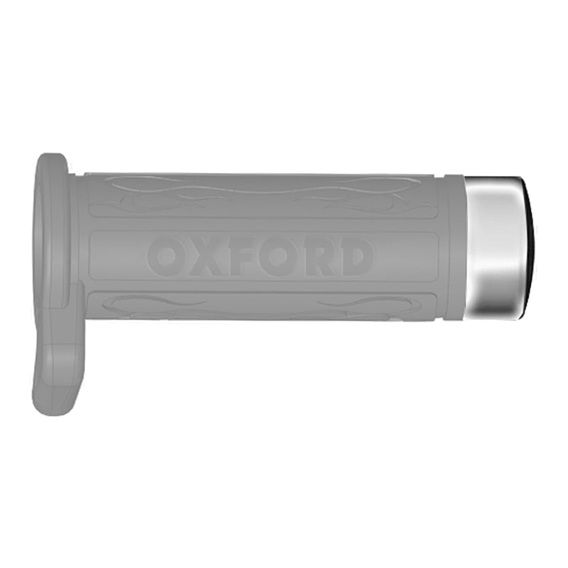 Load image into Gallery viewer, Oxford Hot Grips Replacement Chrome Cap for 697
