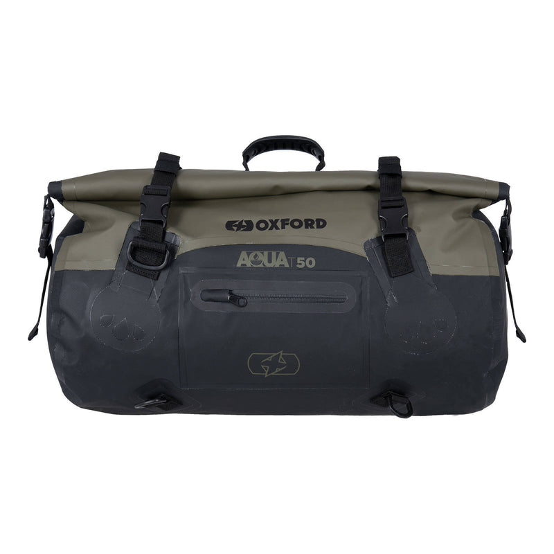 Load image into Gallery viewer, Oxford Roll Bag Aqua T50 - Black / Khaki
