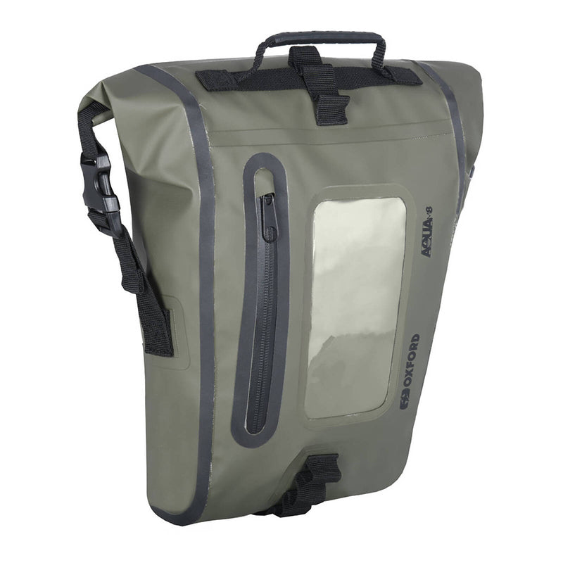 Load image into Gallery viewer, Oxford Tank Bag Aqua M8 - Black / Khaki
