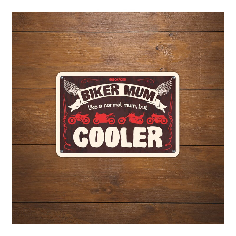 Load image into Gallery viewer, Oxford Garage Metal Sign: Biker Mum Cooler
