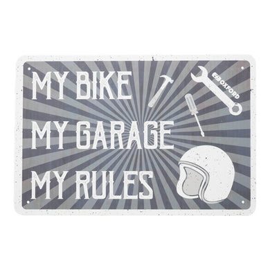 Oxford Garage Metal Sign: My Rules