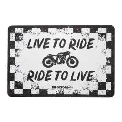 Oxford Garage Metal Sign: Ride