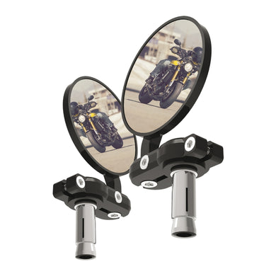 Oxford Bar End Mirrors (Black) (Pair)