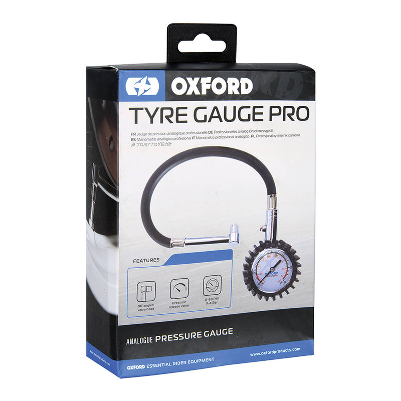 Load image into Gallery viewer, Oxford Analogue Tyre Pressure Gauge 0-60psi
