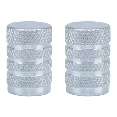 Oxford Gripper Valve Caps - Silver