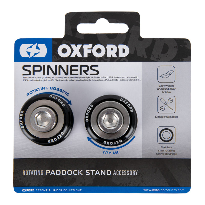 Load image into Gallery viewer, Oxford Spinners Stand Bobbins M8 (X1.0) - Black
