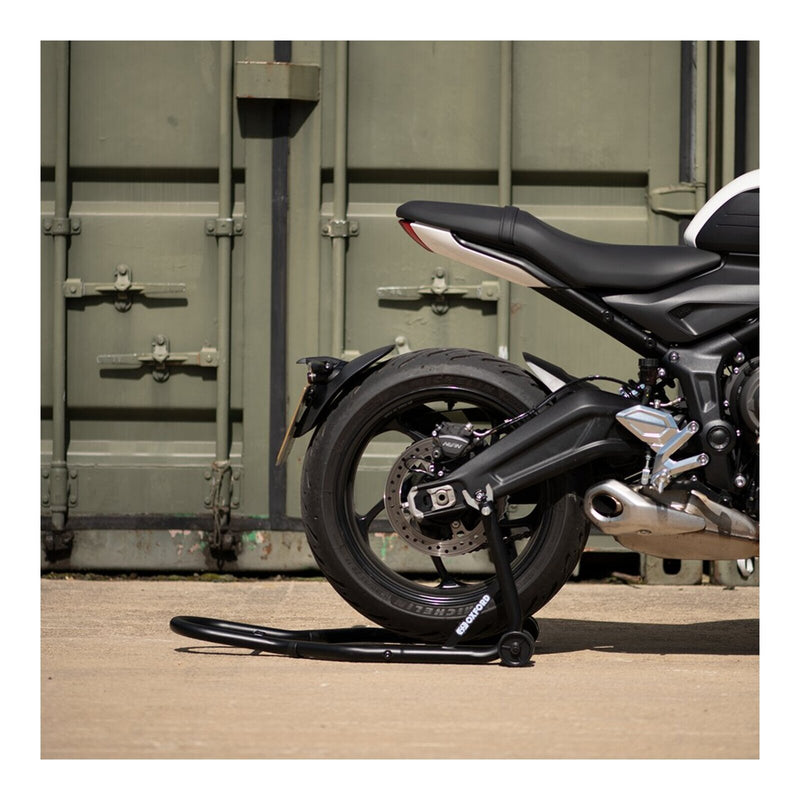 Load image into Gallery viewer, Oxford Black Bike Rear Paddock Stand V Bracket Only
