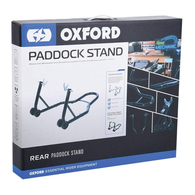 Load image into Gallery viewer, Oxford Black Bike Rear Paddock Stand V Bracket Only
