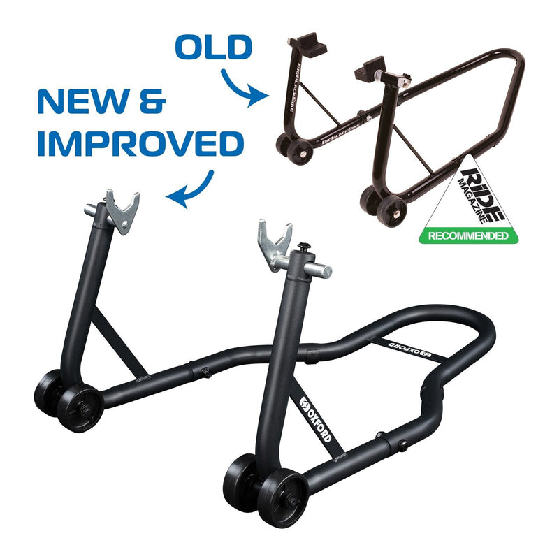 Load image into Gallery viewer, Oxford Black Bike Rear Paddock Stand V Bracket Only
