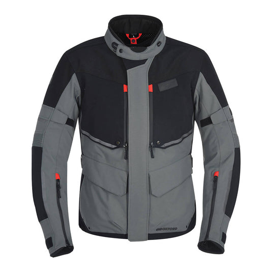 Oxford Mondial Laminate Jacket - Black / Grey