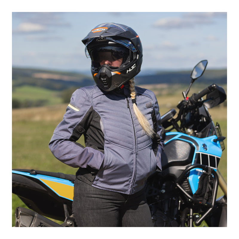 Load image into Gallery viewer, Oxford Valencia 3.0 Waterproof Dr2Dry Women&#39;s Textile Jacket - Grey / Black
