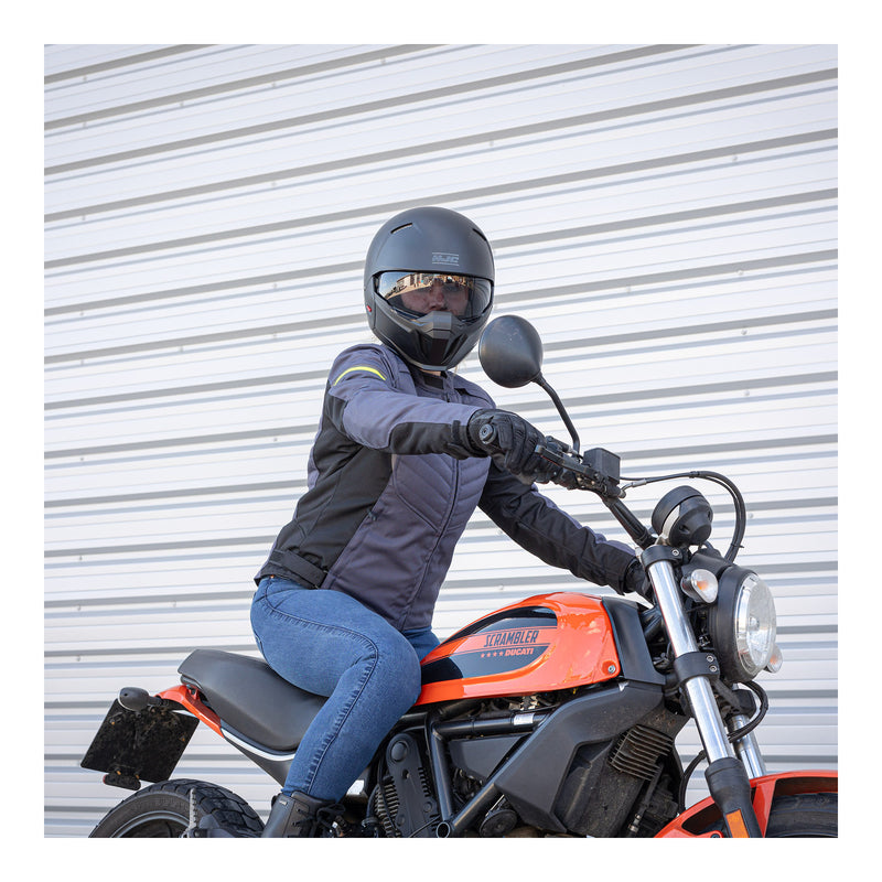 Load image into Gallery viewer, Oxford Valencia 3.0 Waterproof Dr2Dry Women&#39;s Textile Jacket - Grey / Black
