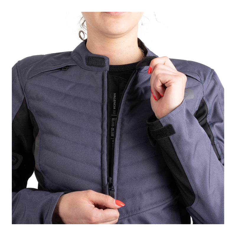 Load image into Gallery viewer, Oxford Valencia 3.0 Waterproof Dr2Dry Women&#39;s Textile Jacket - Grey / Black
