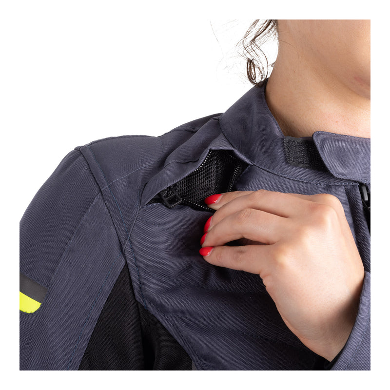 Load image into Gallery viewer, Oxford Valencia 3.0 Waterproof Dr2Dry Women&#39;s Textile Jacket - Grey / Black
