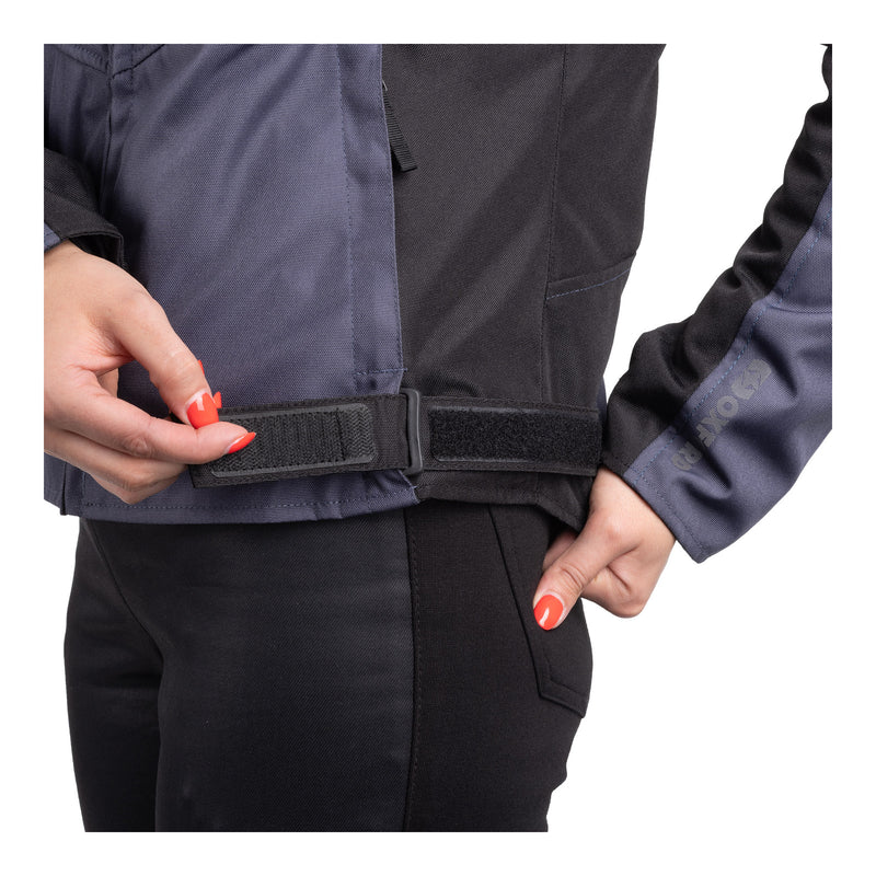 Load image into Gallery viewer, Oxford Valencia 3.0 Waterproof Dr2Dry Women&#39;s Textile Jacket - Grey / Black
