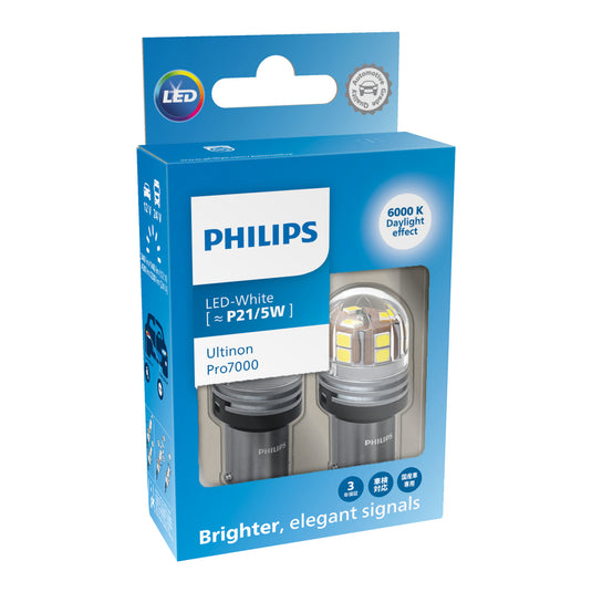 Philips LED Bulb P21/5W 11499 ST 12V CU70 White (Pair)