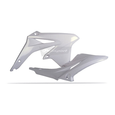 Polisport Radiator Scoops Suzuki RMZ450 ('08-'16) - White