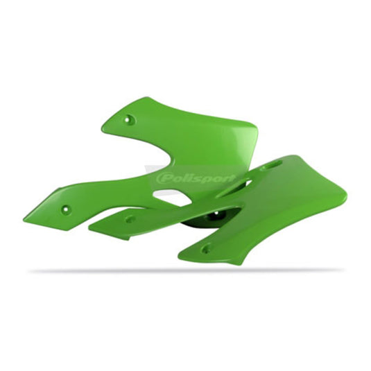 Polisport Radiator Scoops Kawasaki KX125/250 '99-'02 - Green