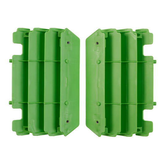 Polisport Radiator Louvers Kawasaki OEM - Green KX125/250