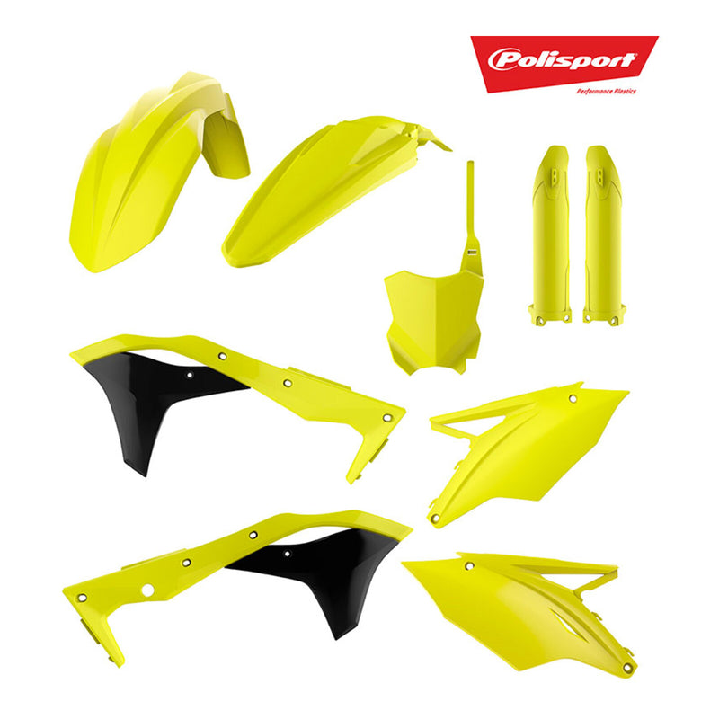 Load image into Gallery viewer, Polisport Kit Kawasaki KX250F &#39;17- Flow Yellow (Includes Fork Guards)
