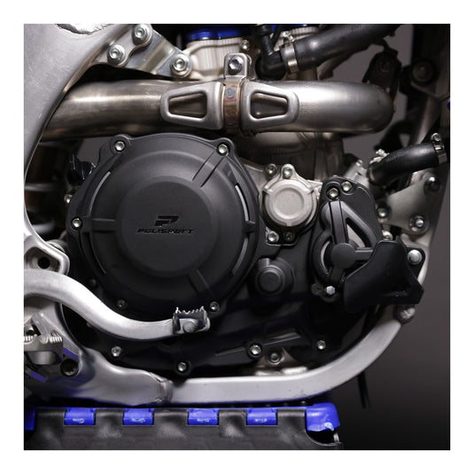 Poli Clutch & Ignition Cover Protector Kit YZ450F '23 - Black