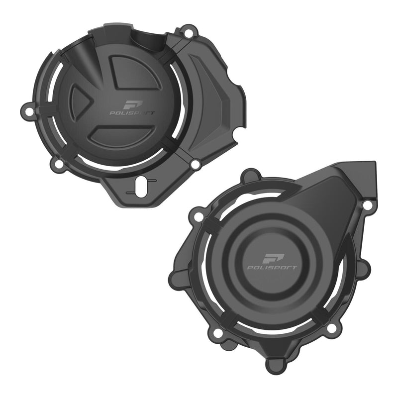 Load image into Gallery viewer, Polisport Engine Covers Protection Kit - CFMoto 450MT - Black
