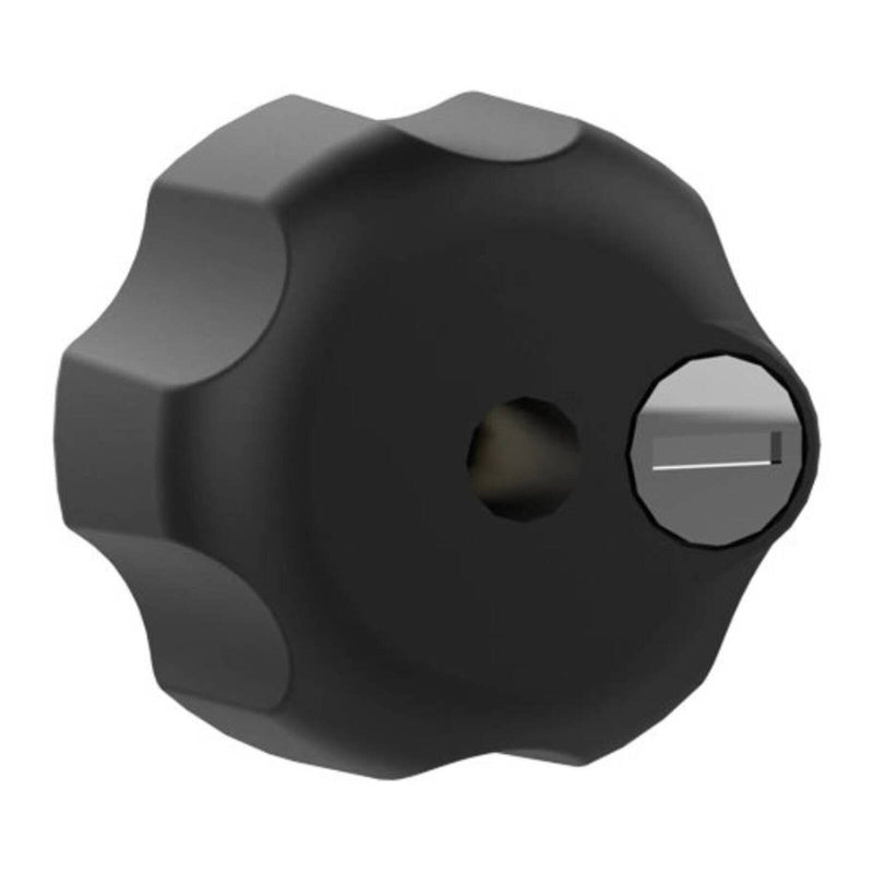 Load image into Gallery viewer, RAM Key Lock Knob with Brass Insert for B Size Socket Arms
