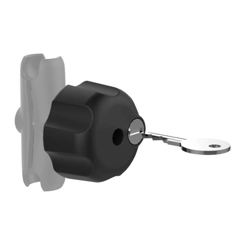 Load image into Gallery viewer, RAM Key Lock Knob with Brass Insert for B Size Socket Arms
