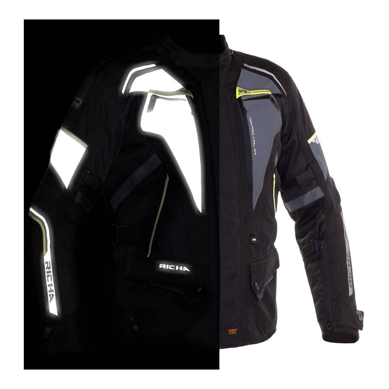 Load image into Gallery viewer, Richa Infinity 2 Flare Jacket - Black / Grey / Fluro
