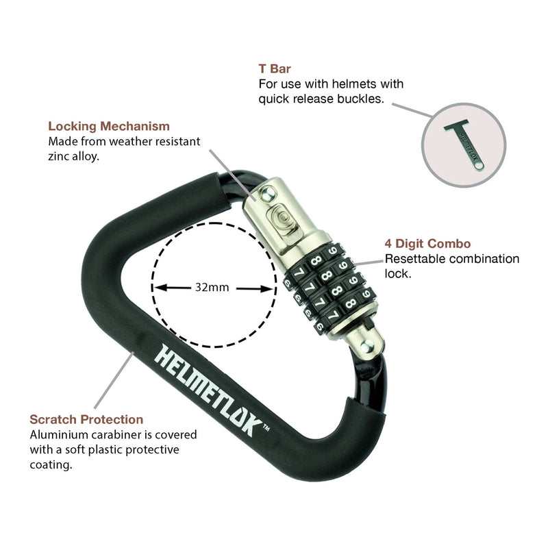 Load image into Gallery viewer, Rocky Creek HelmetLok and Stainless Steel T-Bar Combined

