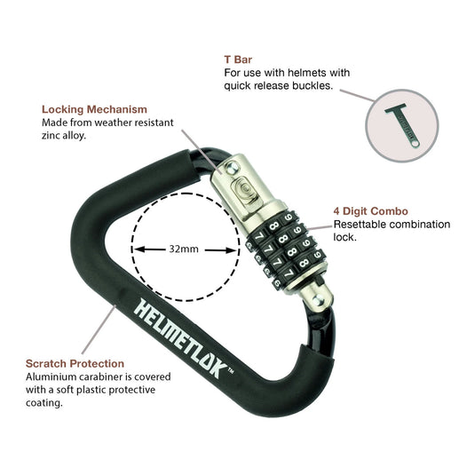 Rocky Creek HelmetLok and Stainless Steel T-Bar Combined