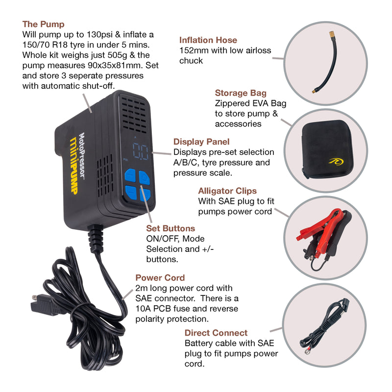 Load image into Gallery viewer, Rocky Creek MotoPressor Mini Pump
