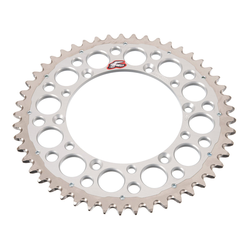 Load image into Gallery viewer, Renthal Sprocket Twinring Silver 48T Bi-Metal Grooved
