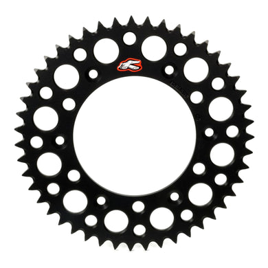 Renthal Sprocket Rear Black 48T Alloy 7075 T6 Grooved