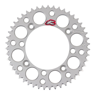 Renthal Sprocket Rear Silver 47T Alloy 7075 T6 Grooved