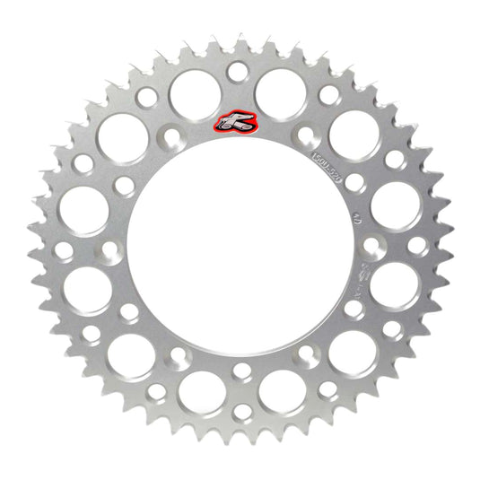 Renthal Rear Sprocket Silver 7075 Alloy T6 Grooved - Silver [Suzuki]