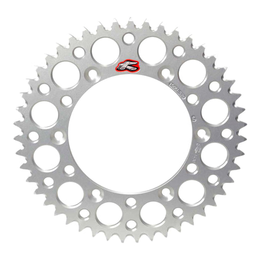 Renthal Sprocket Rear Silver 50T Alloy 7075 T6 Grooved Suzuki