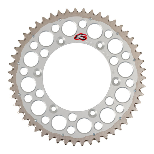 Renthal Sprocket Twinring Silver 51T Bi-Metal Grooved