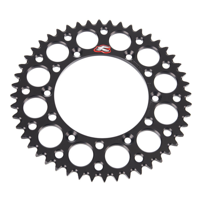 Load image into Gallery viewer, Renthal Sprocket Rear Black 48T Alloy 7075 T6 Grooved
