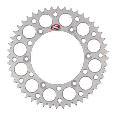 Renthal Sprocket Rear Silver 48T Alloy 7075 T6 Grooved