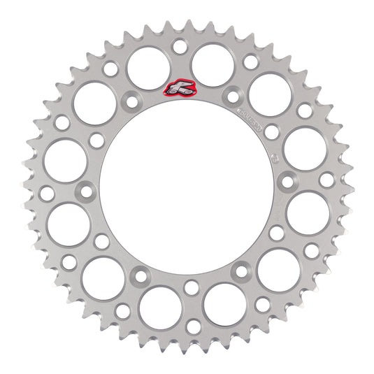 Renthal Sprocket Rear Silver 48T Alloy 7075 T6 Grooved